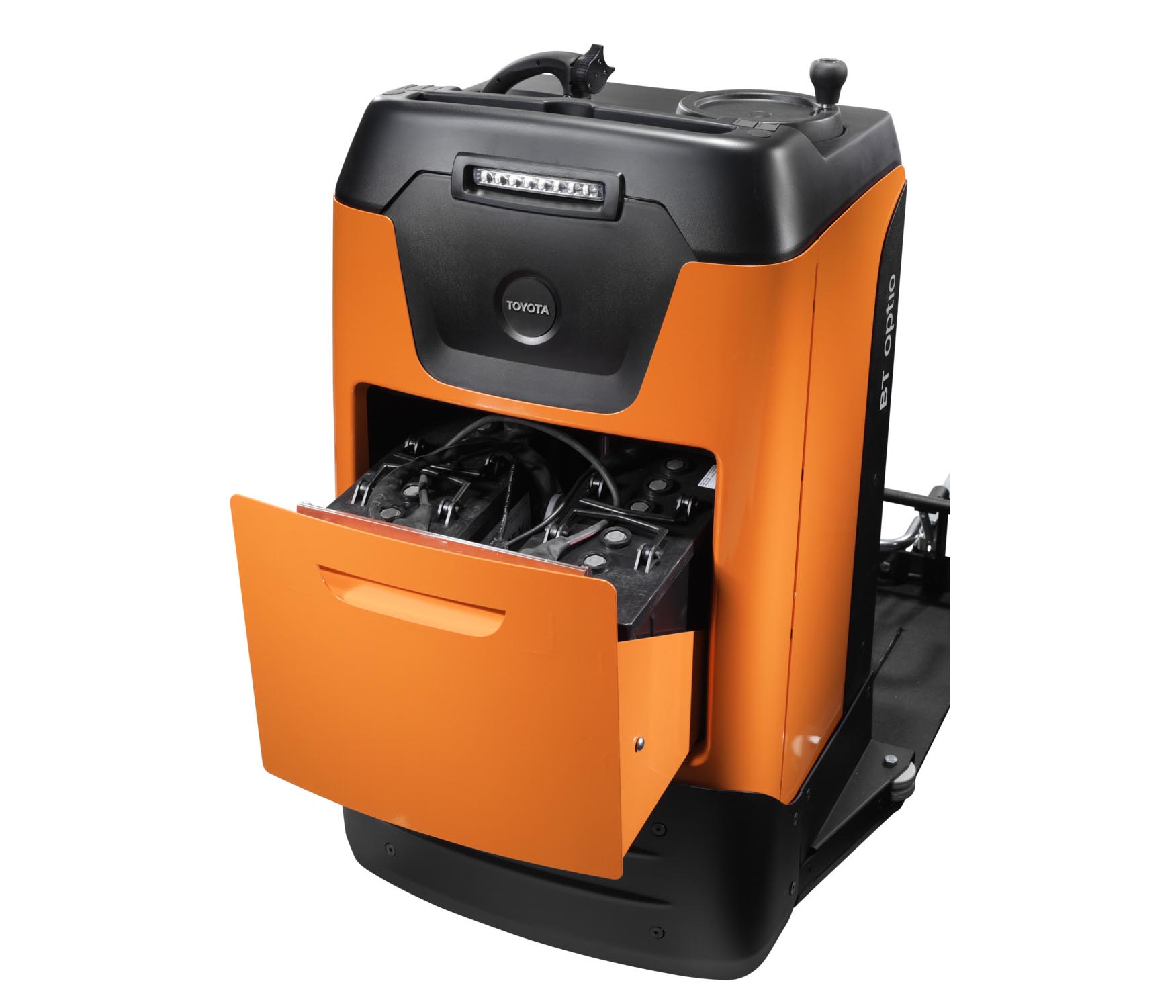 Zugang zur Batterie des Toyota-Niederhubkommissionierers für leichte Lasten