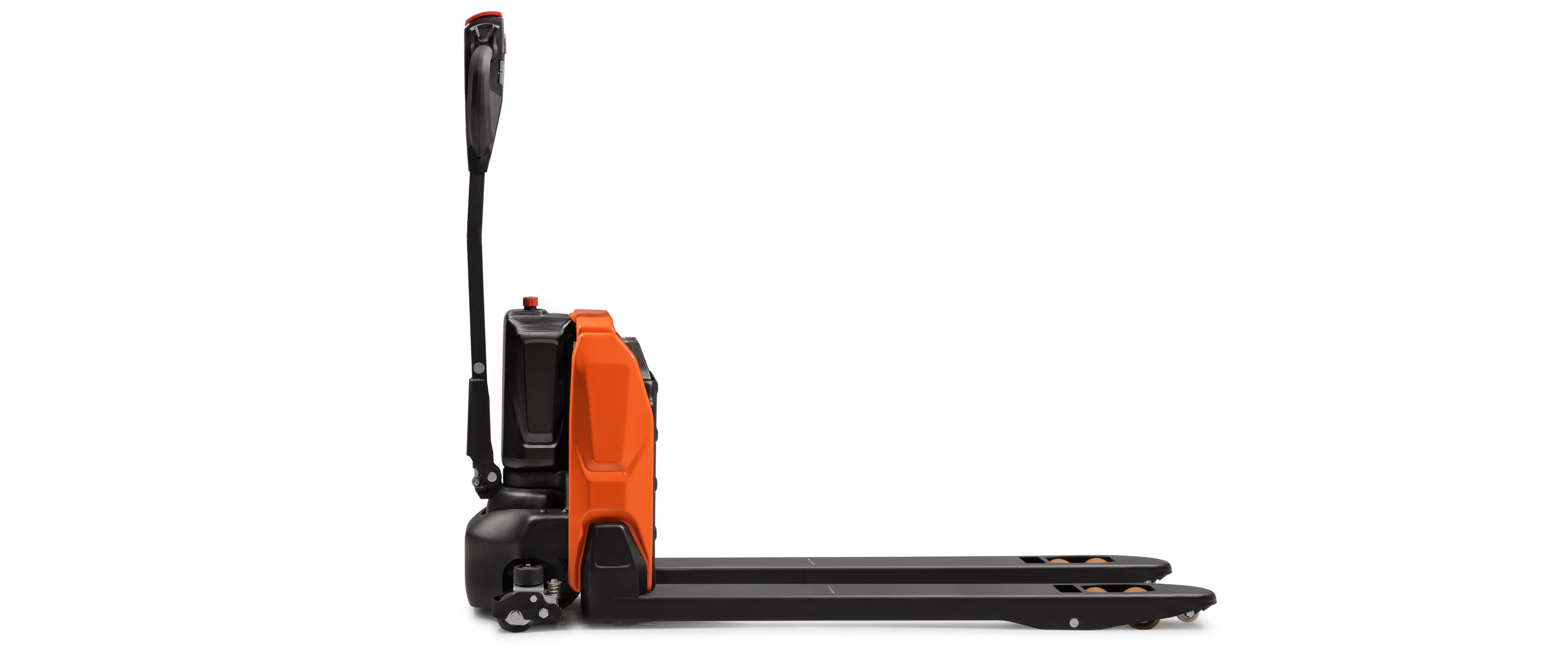 BT Tyro elektrischer Leichtbau-Mitgänger-Niederhubwagen LHE150 von der Seite