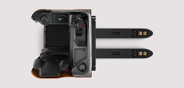 Toyota BT Levio Fahrerstand-Niederhubwagen LSI Sicht von oben