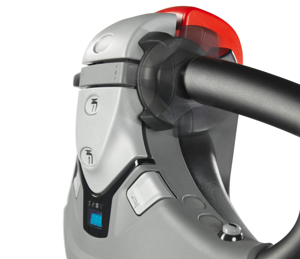 BT Staxio HWE Detailaufnahme des Griffs