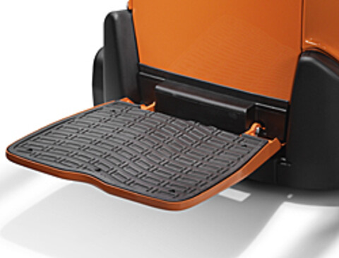 Herunterklappbare Fahrerplattform 